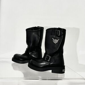 Vintage Y2K Harley Davidson chunky platform Mega Conductor motorcycle boots